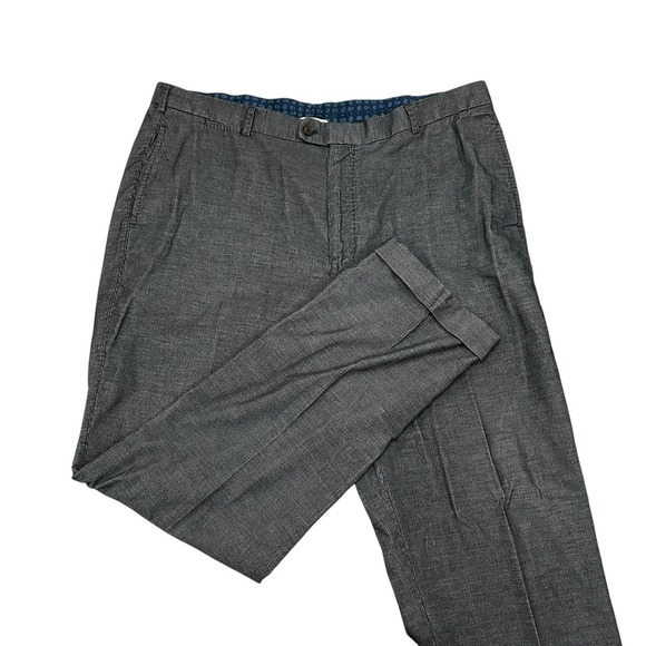 Peter Millar Corduroy‎ Pants Men's 40X32 Gray Herringbone Cotton Preppy Golf - Picture 1 of 7